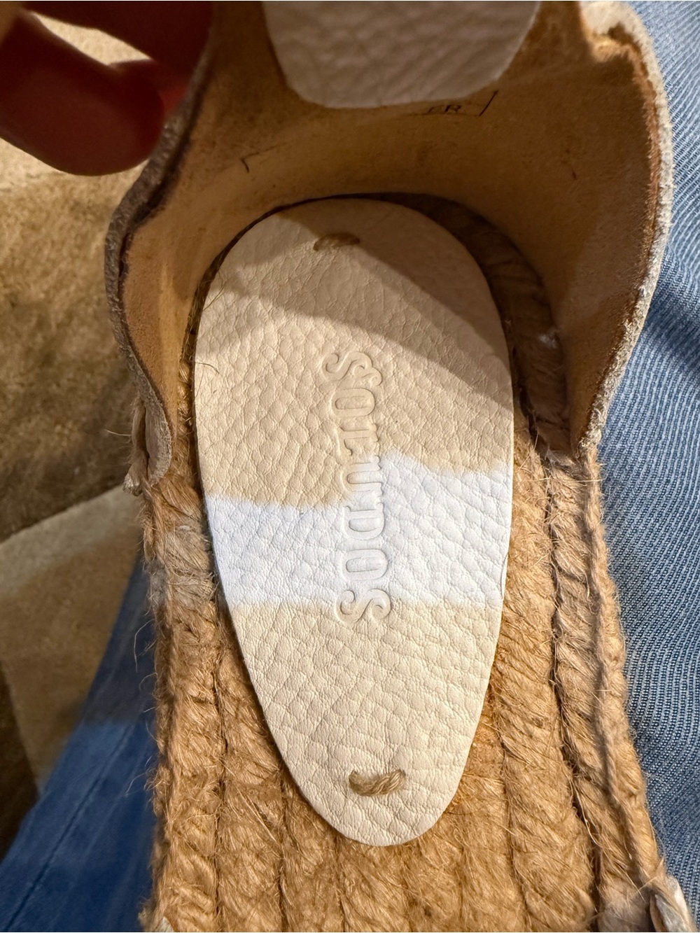 Soludos White Leather Espadrille Ankle-Strap Sandals NWT - Picture 7 of 11